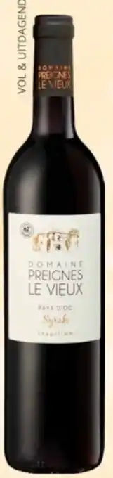 Mitra Preignes le Vieux Syrah Languedoc Roussillon Vin de pays d'oc aanbieding