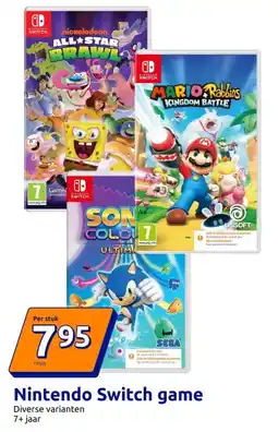 Action Nintendo Switch game aanbieding