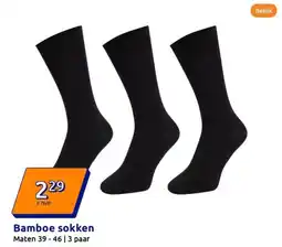 Action Bamboe sokken aanbieding