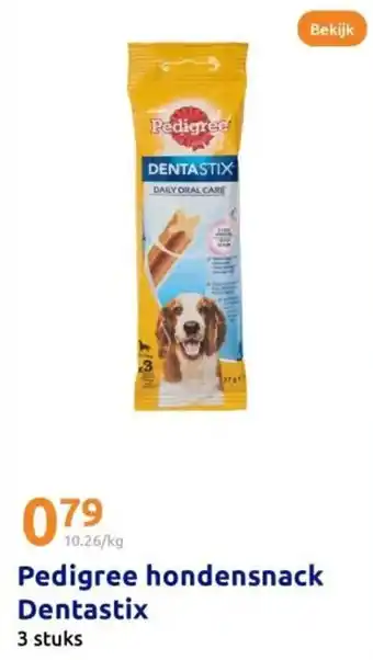 Action Pedigree hondensnack Dentastix aanbieding