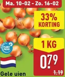 ALDI Gele uien aanbieding