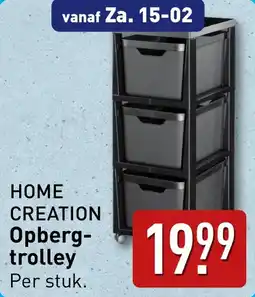 ALDI HOME CREATION Opbergtrolley aanbieding