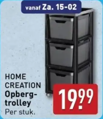 ALDI Home creation opbergtrolley aanbieding