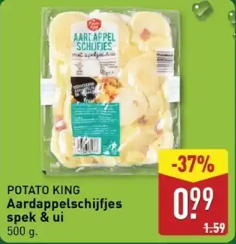 ALDI Potato king aardappelschijfjes spek & ui aanbieding