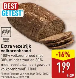 ALDI Extra vezelrijk volkorenbrood aanbieding