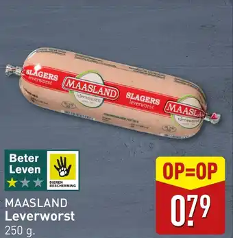 ALDI MAASLAND Leverworst aanbieding