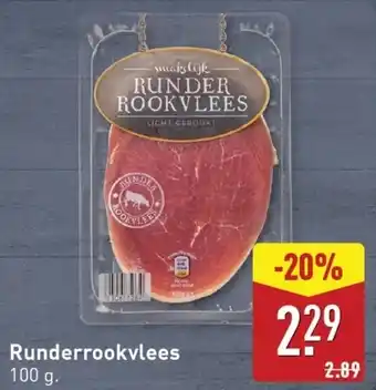 ALDI Runderrookvlees aanbieding