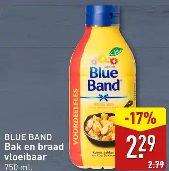 ALDI BLUE BAND Bak en braad vloeibaar aanbieding