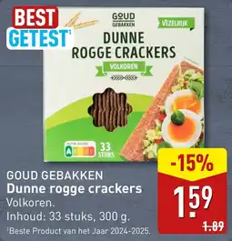 ALDI GOUD GEBAKKEN Dunne rogge crackers aanbieding