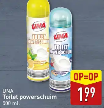 ALDI UNA Toilet powerschuim aanbieding