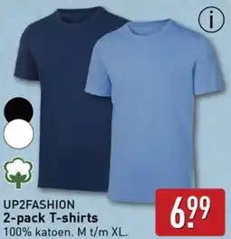 ALDI UP2FASHION 2-pack T-shirts aanbieding