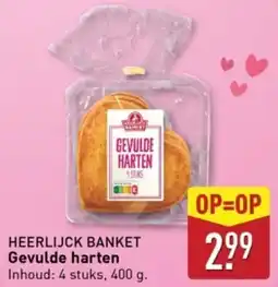 ALDI Heerlijck banket gevulde harten aanbieding