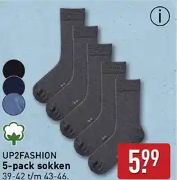 ALDI UP2FASHION 5-pack sokken aanbieding