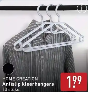 ALDI HOME CREATION Antislip kleerhangers aanbieding