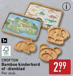 ALDI CROFTON Bamboe kinderbord of dienblad aanbieding