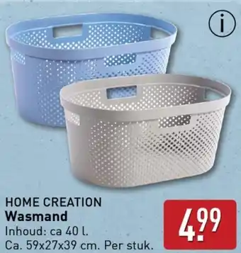 ALDI HOME CREATION Wasmand aanbieding