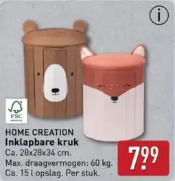 ALDI Home creation inklapbare kruk aanbieding