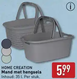 ALDI HOME CREATION Mand met hengsels aanbieding