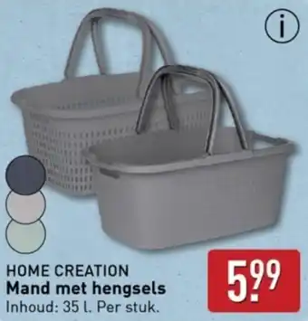 ALDI Home creation mand met hengsels aanbieding