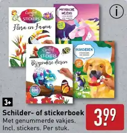 ALDI Schilder of stickerboek aanbieding