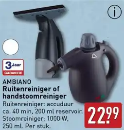 ALDI AMBIANO Ruitenreiniger of handstoomreiniger aanbieding