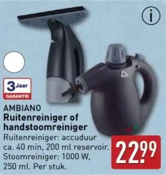 ALDI Ambiano ruitenreiniger of handstoomreiniger aanbieding