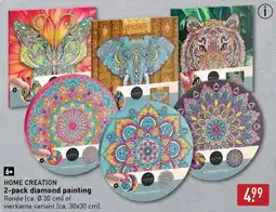 ALDI HOME CREATION 2-pack diamond painting aanbieding