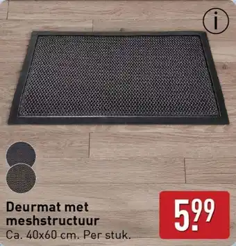 ALDI Deurmat met meshstructuur aanbieding