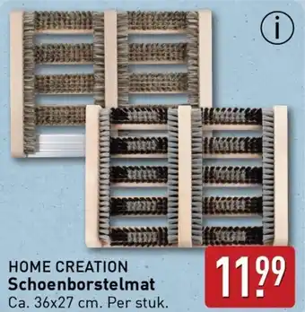 ALDI HOME CREATION Schoenborstelmat aanbieding