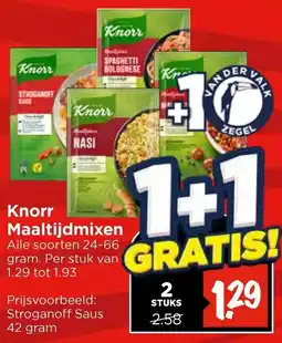 Vomar Voordeelmarkt Knorr Maaltijdmixen aanbieding