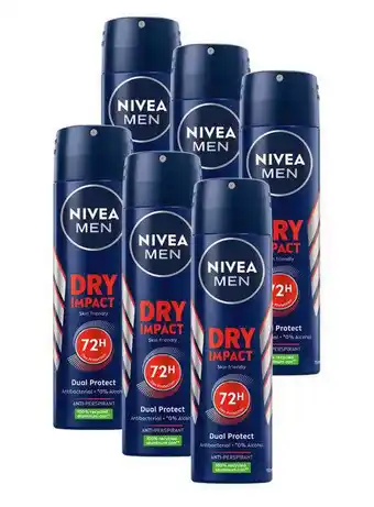 Wehkamp NIVEA Impact deodorant - voordeelverpakking - 6 x 150 ml aanbieding