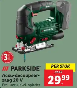 Lidl PARKSIDE Accu-decoupeerzaag 20 V aanbieding