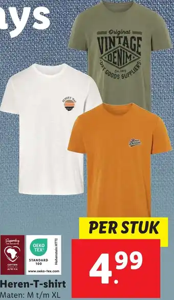 Lidl Heren-T-shirt aanbieding