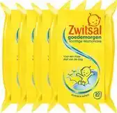 Bol.com Zwitsal Baby Goedemorgen Vochtige Washandjes - 4 x 20 stuks - Voordeelverpakking aanbieding