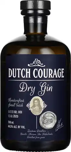 Drankdozijn Dutch Courage Dry Gin 70CL aanbieding