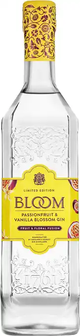 Drankdozijn Bloom Passionfruit & Vanilla Blossom Gin 70CL aanbieding