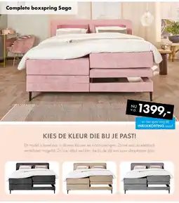 Woonsquare Complete boxspring Saga aanbieding