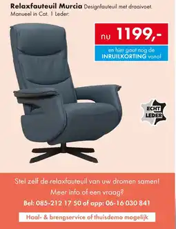 Woonsquare Relaxfauteuil Murcia aanbieding