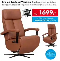 Woonsquare Sta-op-fauteuil Venezia aanbieding