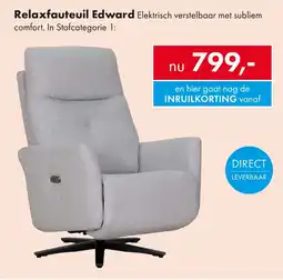 Woonsquare Relaxfauteuil Edward aanbieding