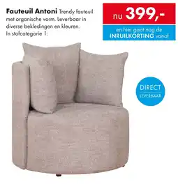 Woonsquare Fauteuil Antoni aanbieding