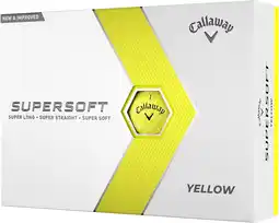 Amazon Callaway Supersoft Golfballen 2023 Geel een dozijn aanbieding