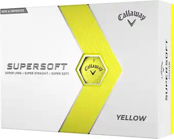 Amazon Callaway Supersoft Golfballen 2023 Geel een dozijn aanbieding