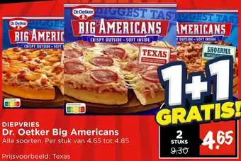 Vomar Voordeelmarkt Dr. Oetker Big Americans aanbieding