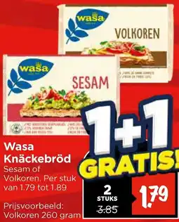 Vomar Voordeelmarkt Wasa Knäckebröd aanbieding