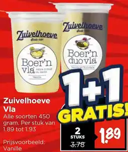 Vomar Voordeelmarkt Zuivelhoeve Vla aanbieding