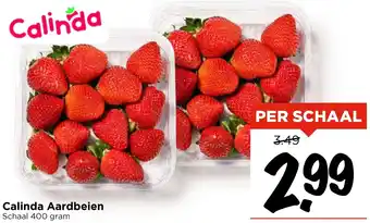 Vomar Voordeelmarkt Calinda Aardbeien aanbieding