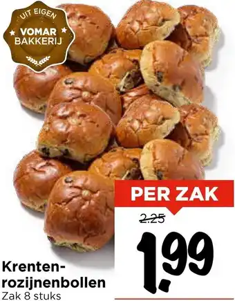 Vomar Voordeelmarkt Krenten Rozijnenbollen aanbieding