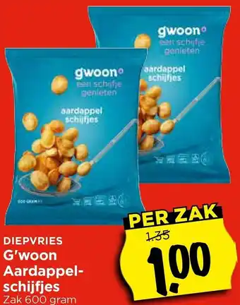 Vomar Voordeelmarkt G'woon Aardappelschijfjes aanbieding