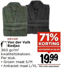 Vomar Voordeelmarkt Van der Valk Badjas aanbieding